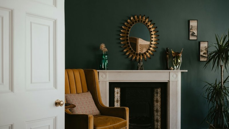 How to Style a Jewel-Tone Fall Mantel